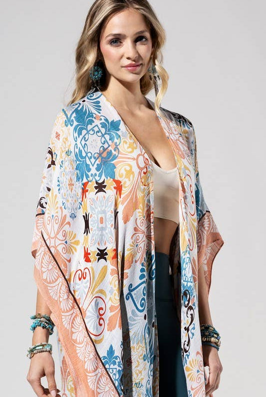 Cona Moroccan Tile Kimono { product_type }}