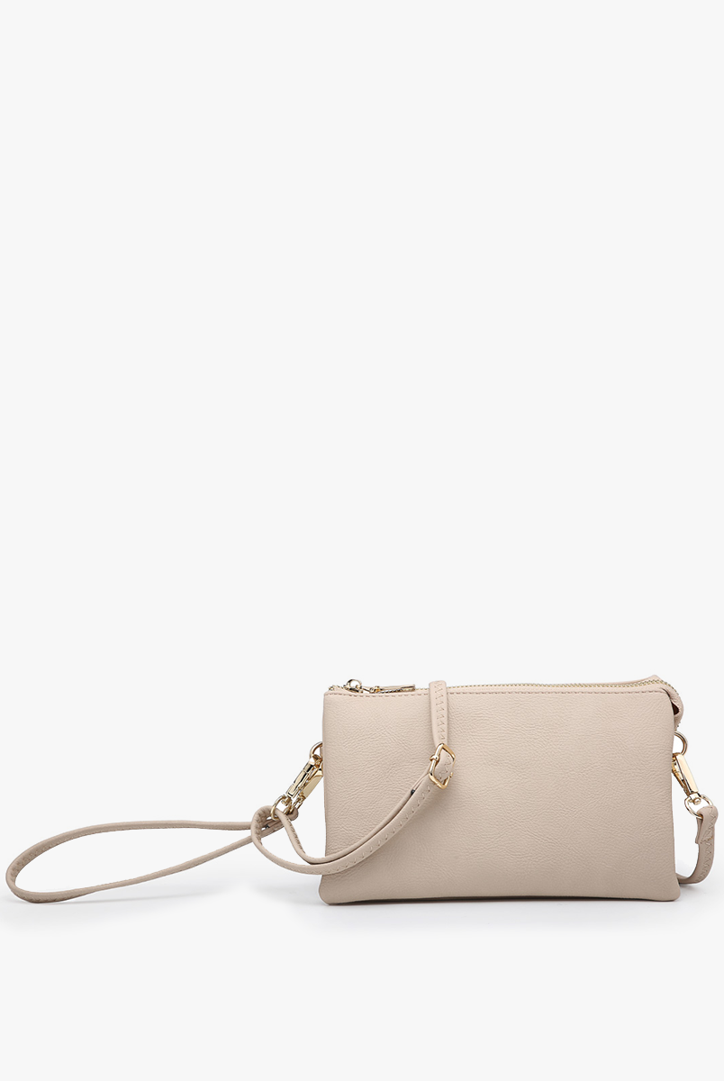Riley Crossbody/Wristlet: Light Beige { product_type }}