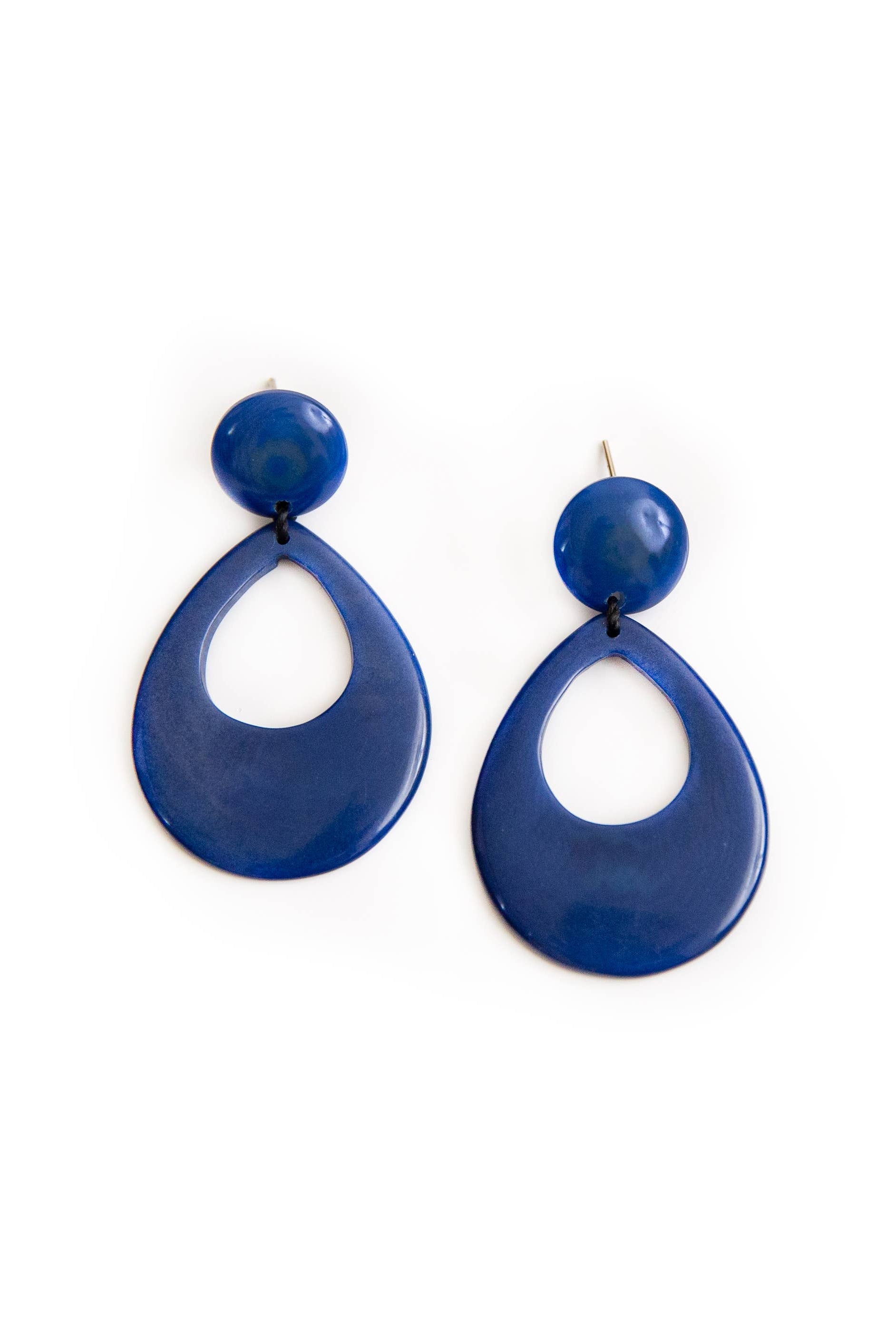 Mimi Earrings: Celeste/Royal Blue { product_type }}