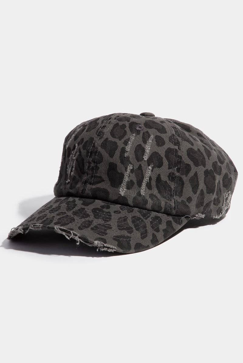 Leopard Print Baseball Cap: DBR { product_type }}