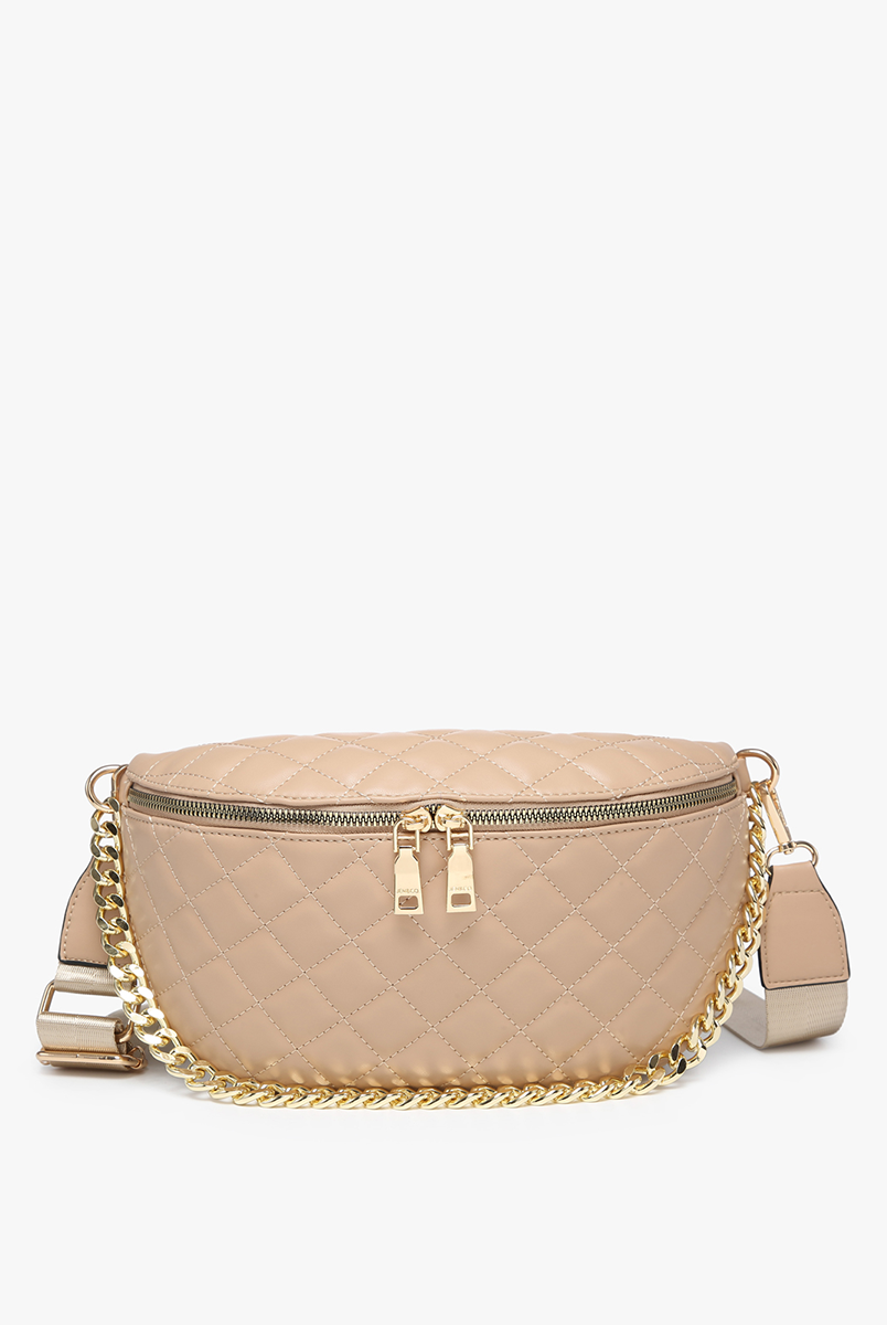 Sylvie Quilted Belt Bag: Black { product_type }}