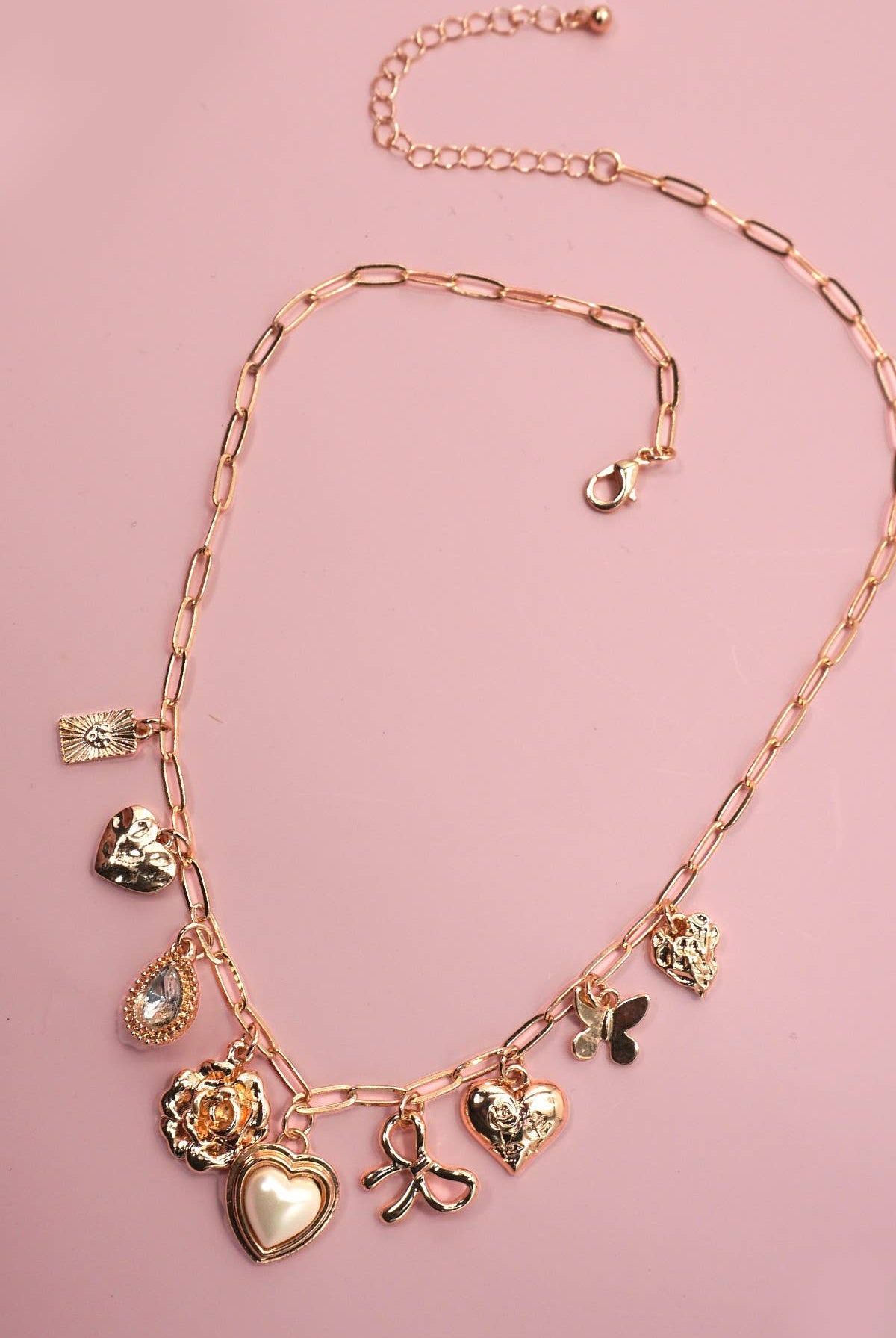 Gold Charm Necklace { product_type }}