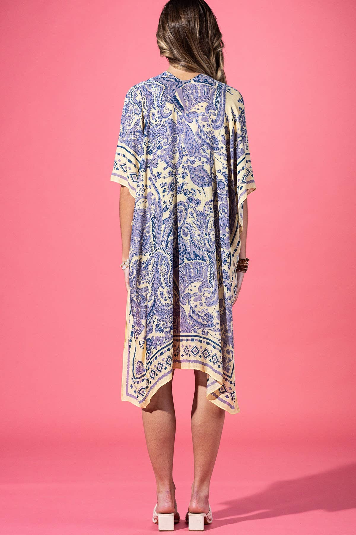 Lavender Loom Viscose Kimono: Lavender Paisley-Urbanista-Three Birdies Boutique, Women's Fashion Boutique Located in Kearney, MO