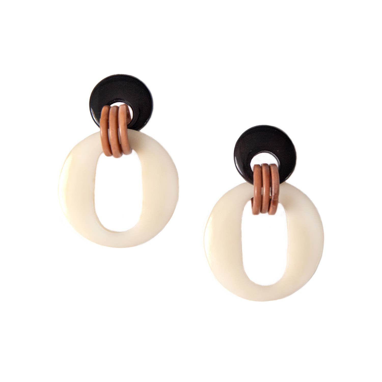 Wanda Earrings: Onyx Combo { product_type }}