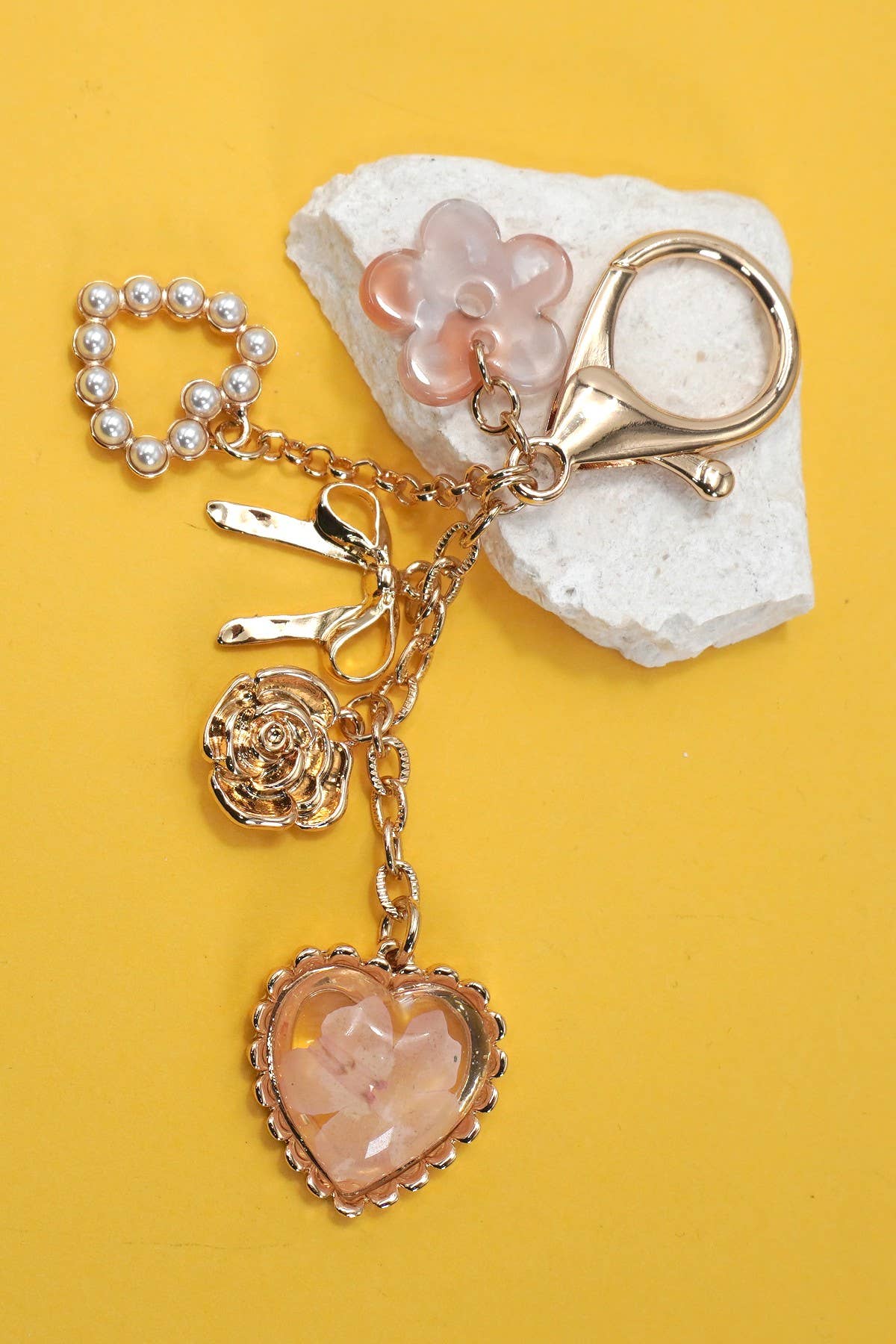 Bag Charm – Pressed Flower, Bow, Pearl, Heart Charms { product_type }}