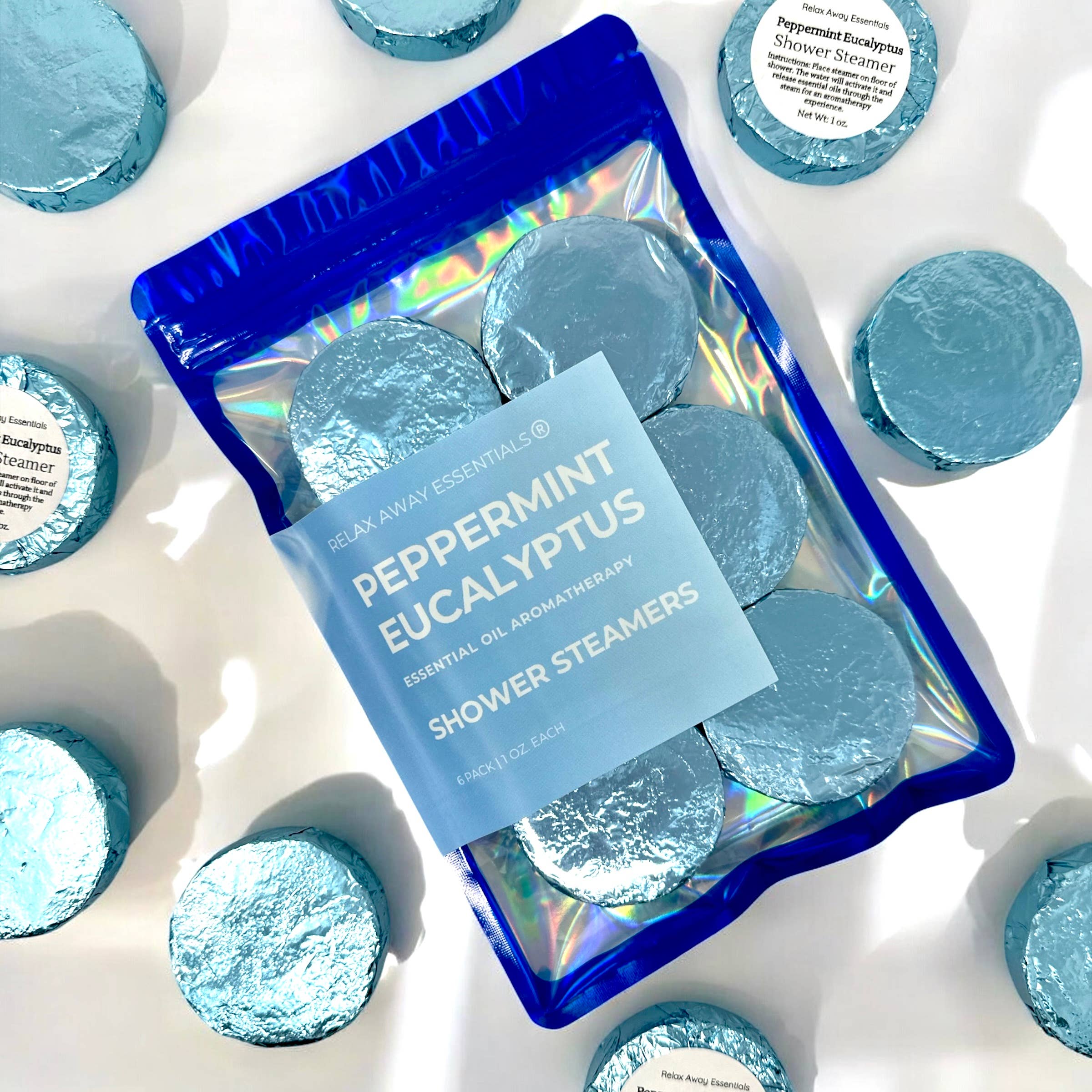 Peppermint Eucalyptus Shower Steamers 6 Pack { product_type }}