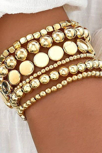 Stacked Silver Bracelets { product_type }}