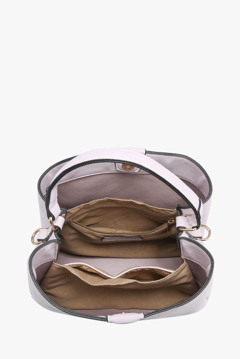 Tati Lizard Print Satchel - Pale Teal { product_type }}