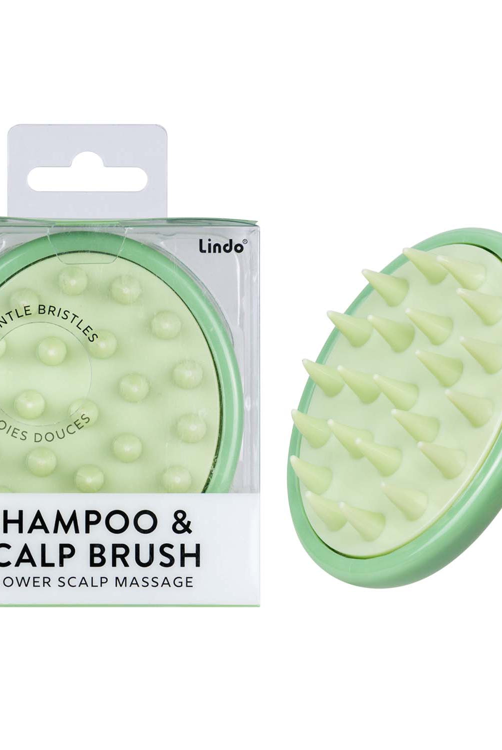 Lindo Shampoo & Scalp Brush - Shower Scalp Massage: Green { product_type }}