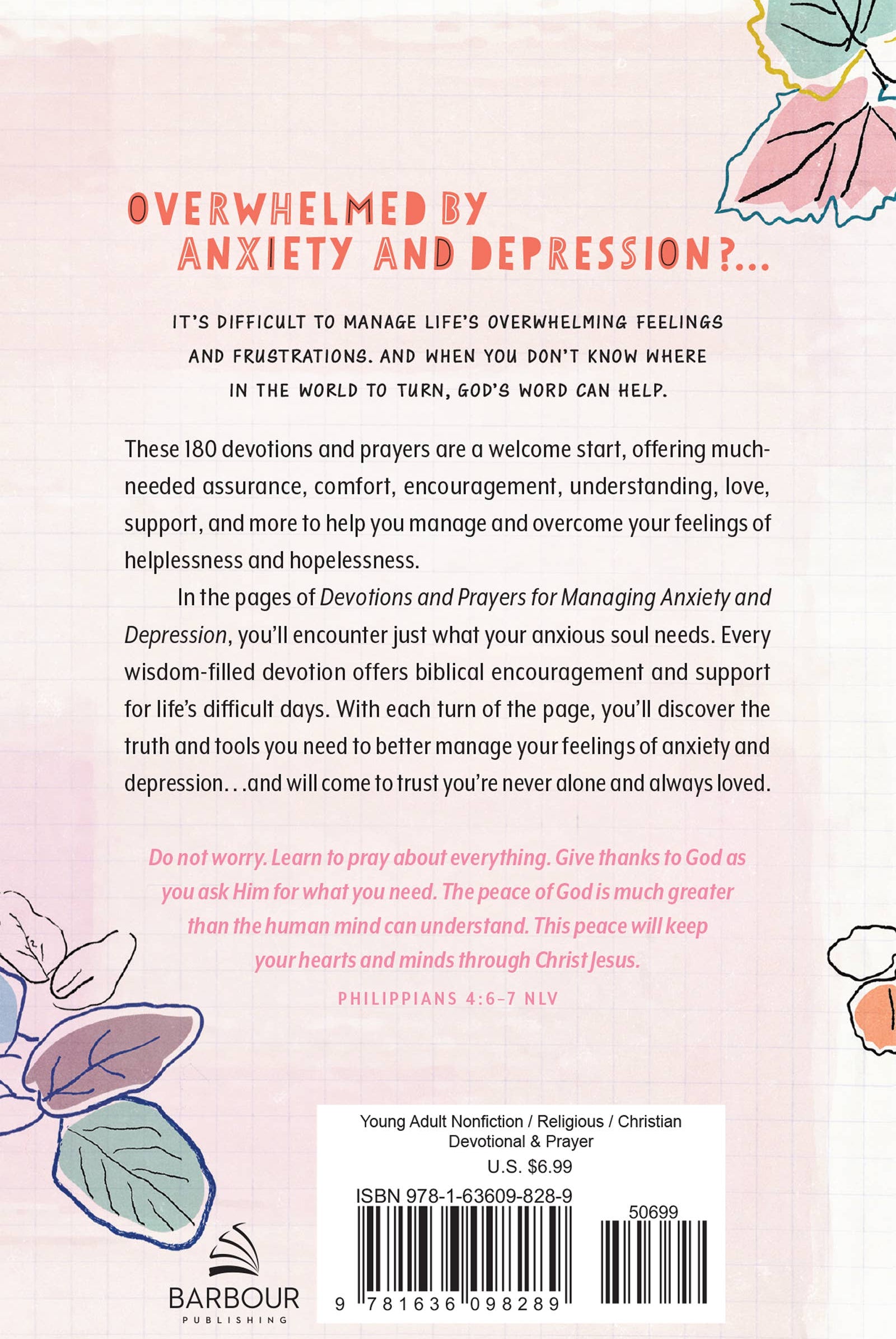 Devotions & Prayers Managing Anxiety & Depression -teen girl { product_type }}