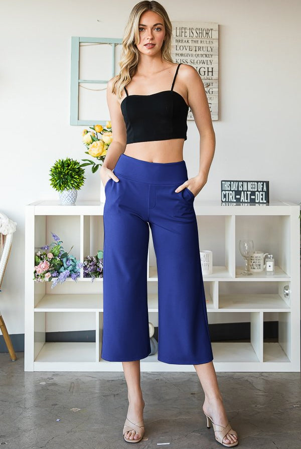 Crop Wide Leg Dress Pants { product_type }}