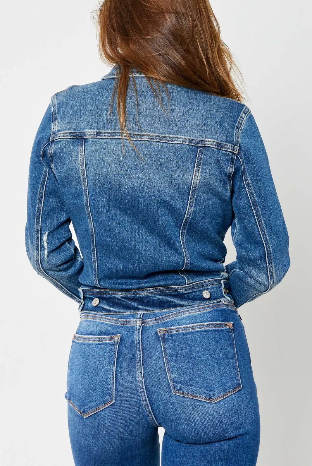Judy Blue Classic Destroy Denim Jacket { product_type }}