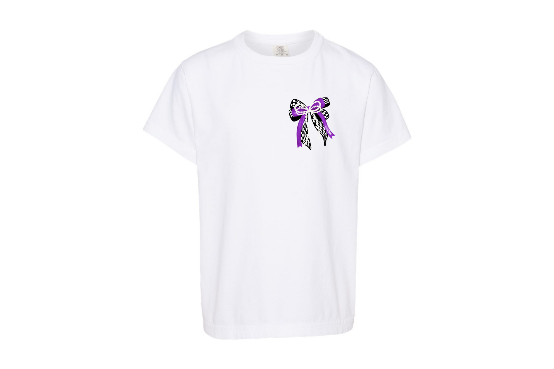 Bulldog Coquette Bow Graphic Tee { product_type }}