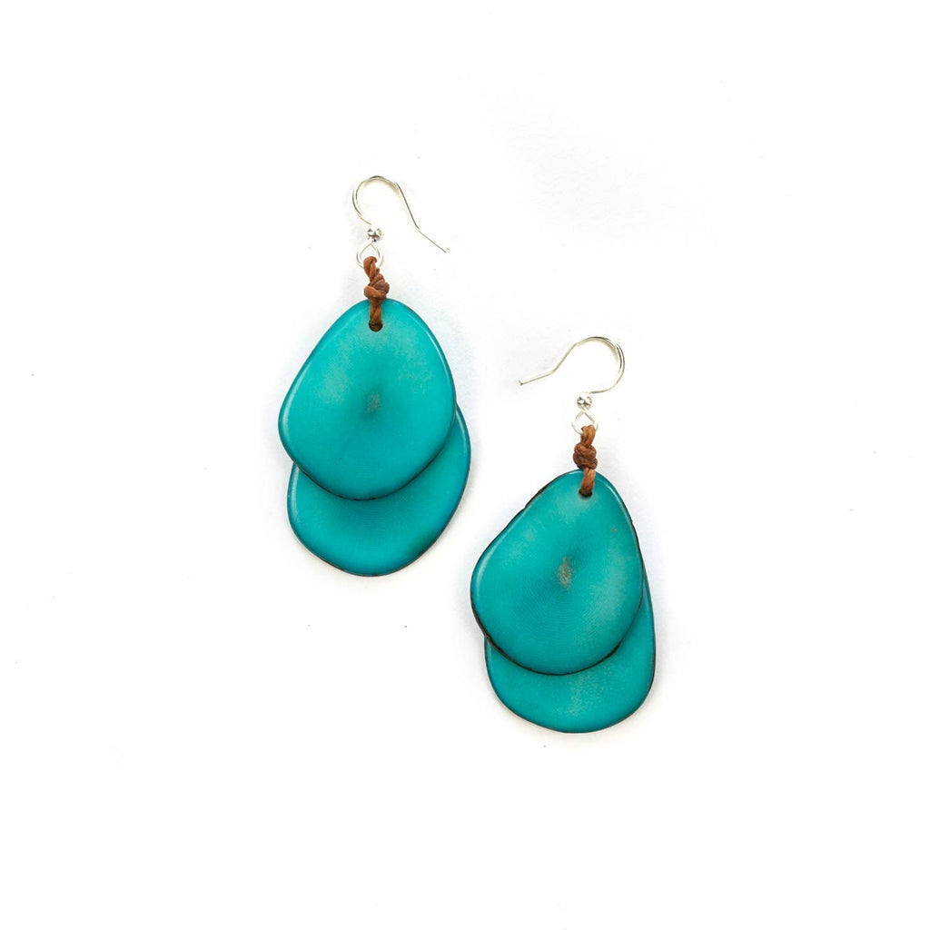 Fiesta Earrings-Organic Tagua Jewelry-Three Birdies Boutique, Women's Fashion Boutique Located in Kearney, MO