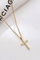 Cross Necklace Gold { product_type }}