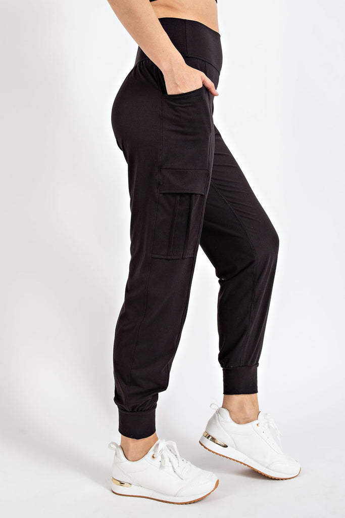 Rae Mode Buttery Soft Joggers w/ Side Pocket-Joggers-Rae Mode-Three Birdies Boutique, Women's Fashion Boutique Located in Kearney, MO