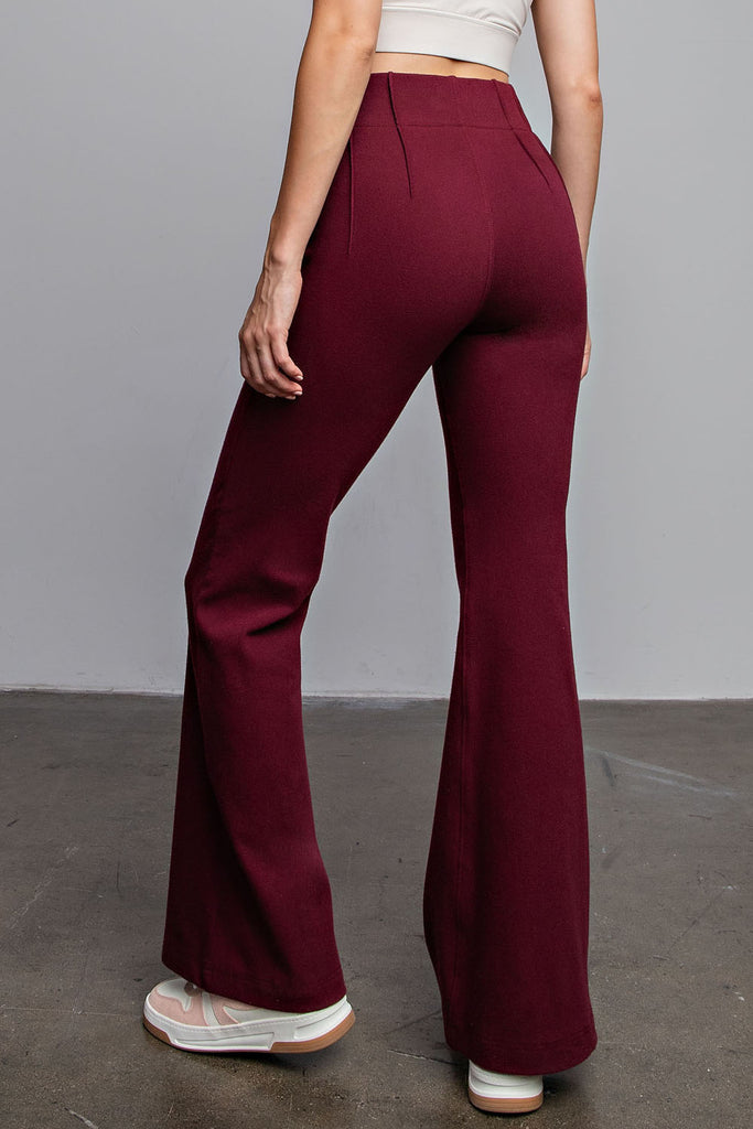 Rae Mode Cotton Stretch Twill Flared Pants-Flare-Rae Mode-Three Birdies Boutique, Women's Fashion Boutique Located in Kearney, MO