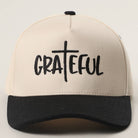 GRATEFUL Embroidery Two-Tone Trucker Hat: COW / One Size { product_type }}