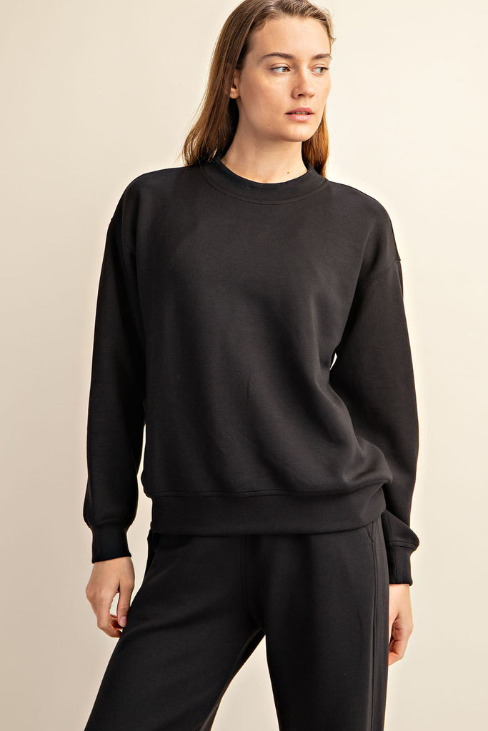Rae Mode Luxe Pullover-Top-Rae Mode-Three Birdies Boutique, Women's Fashion Boutique Located in Kearney, MO