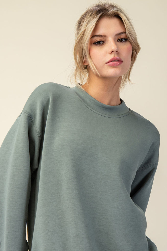 Rae Mode Luxe Pullover-Top-Rae Mode-Three Birdies Boutique, Women's Fashion Boutique Located in Kearney, MO