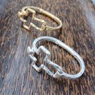 Cross Cuff Bracelet: Gold { product_type }}