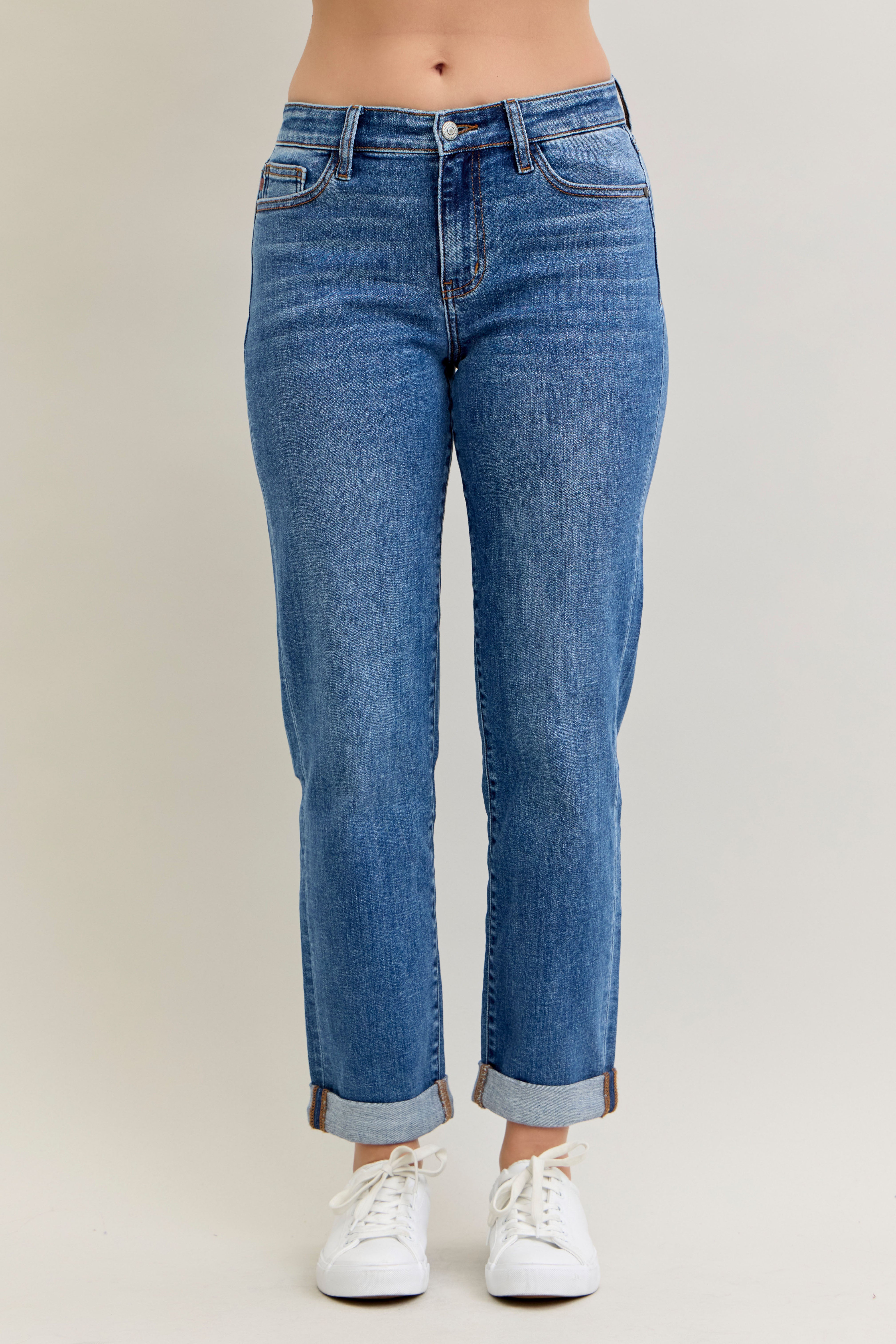 Judy Blue Classic Cuff Boyfriend { product_type }}