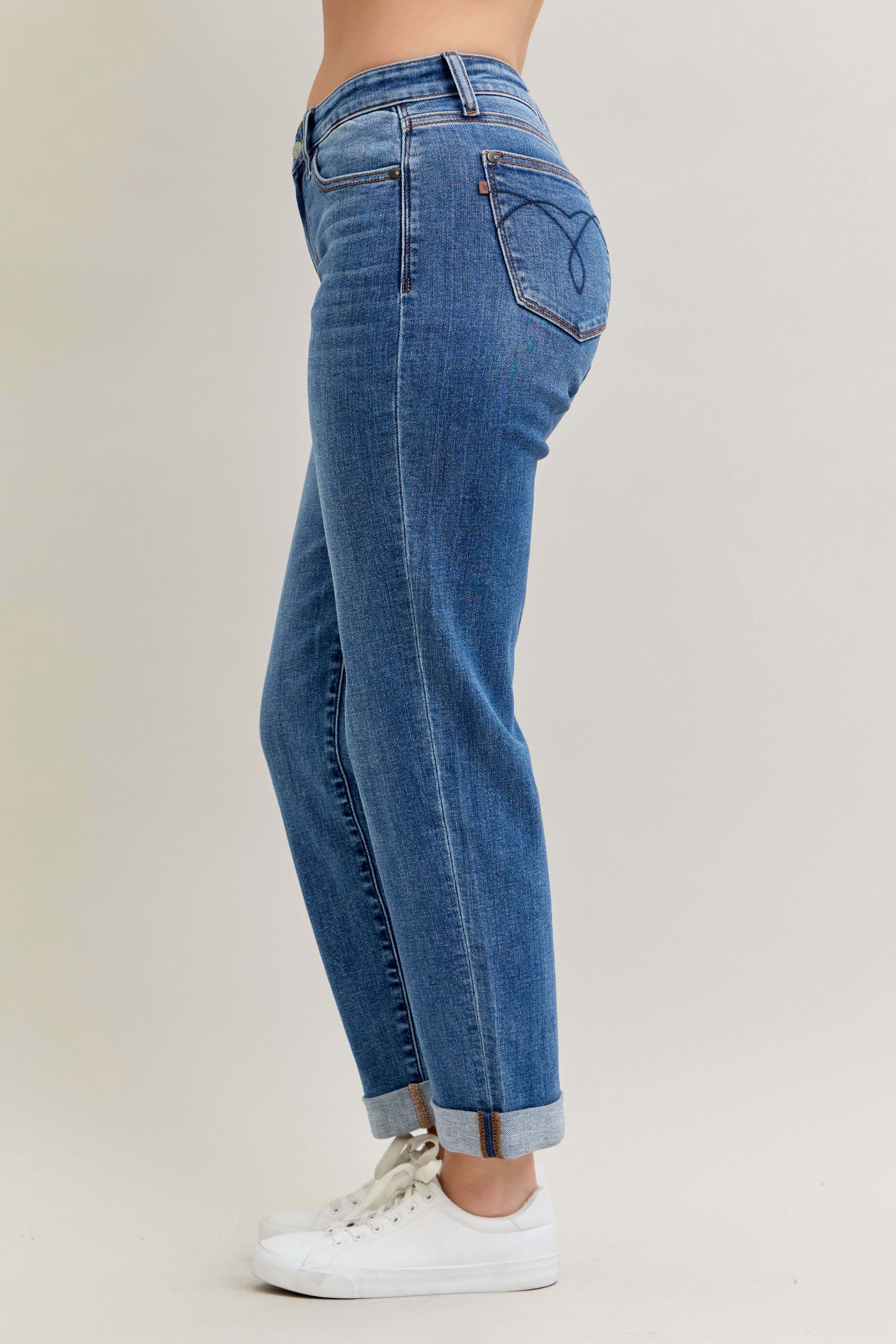 Judy Blue Classic Cuff Boyfriend { product_type }}