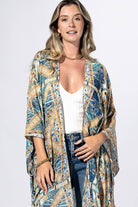 Gilded Mosaic Kimono: MULTI / 2 / One Size-Urbanista-Three Birdies Boutique, Women's Fashion Boutique Located in Kearney, MO