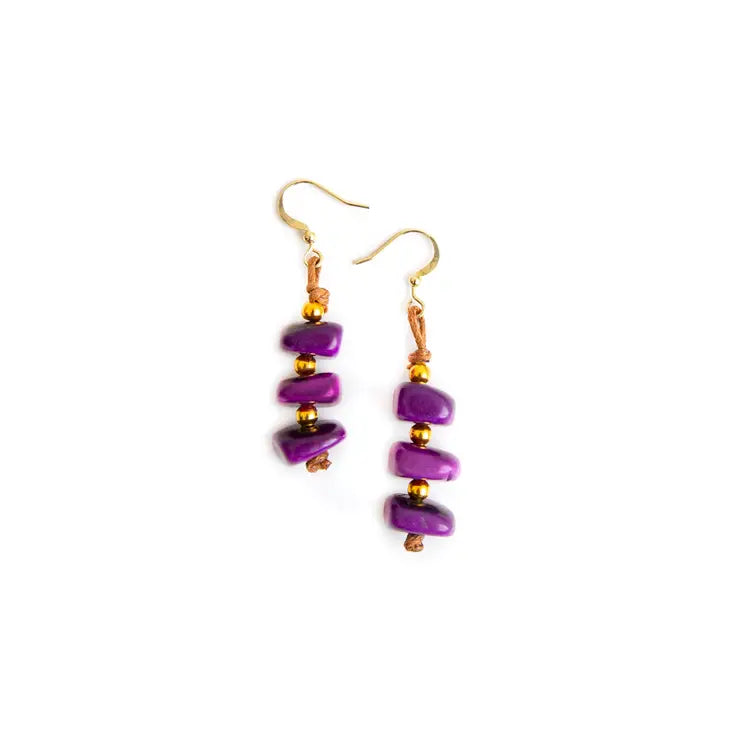 Zoraida Earrings-Earrings-Tagua-Three Birdies Boutique, Women's Fashion Boutique Located in Kearney, MO