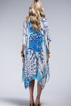 Blue Palm Kimono { product_type }}