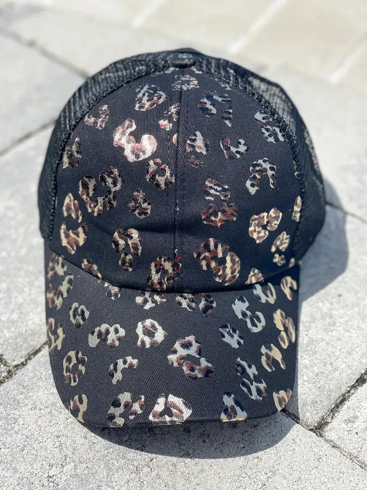 Leopard Print Trucker Hat-Trucker Hat-Harris Girls & Co.-Three Birdies Boutique, Women's Fashion Boutique Located in Kearney, MO