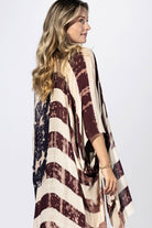 Vintage Americana Flag Kimono { product_type }}