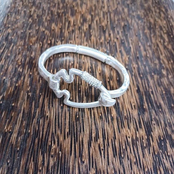 Beautiful Bling Arrowhead Cuff Bracelet : Silver-Paco Designs-Three Birdies Boutique, Women's Fashion Boutique Located in Kearney, MO
