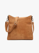 Emma Crossbody Bag with Snap Closure: Caramel { product_type }}