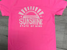Pink Sunshine State of Mind Graphic Tee-Graphic Tees-TB TEES-Three Birdies Boutique, Women's Fashion Boutique Located in Kearney, MO