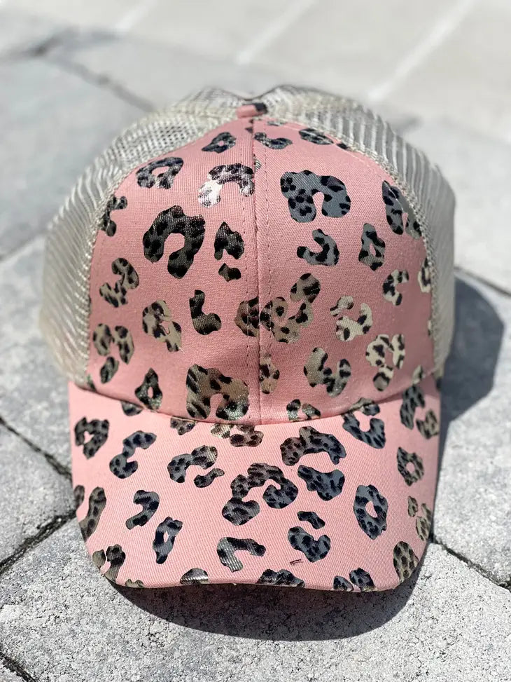 Leopard Print Trucker Hat-Trucker Hat-Harris Girls & Co.-Three Birdies Boutique, Women's Fashion Boutique Located in Kearney, MO