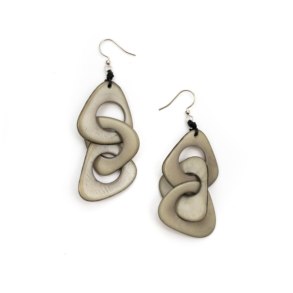 Vero Earrings: 1E140-CO-Organic Tagua Jewelry-Three Birdies Boutique, Women's Fashion Boutique Located in Kearney, MO