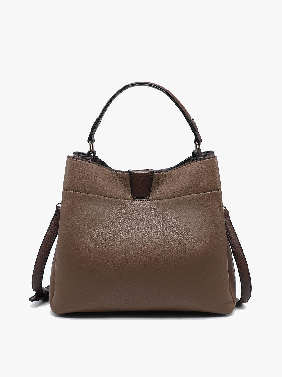 Tati Satchel with Shoulder Strap - Ash Brown { product_type }}