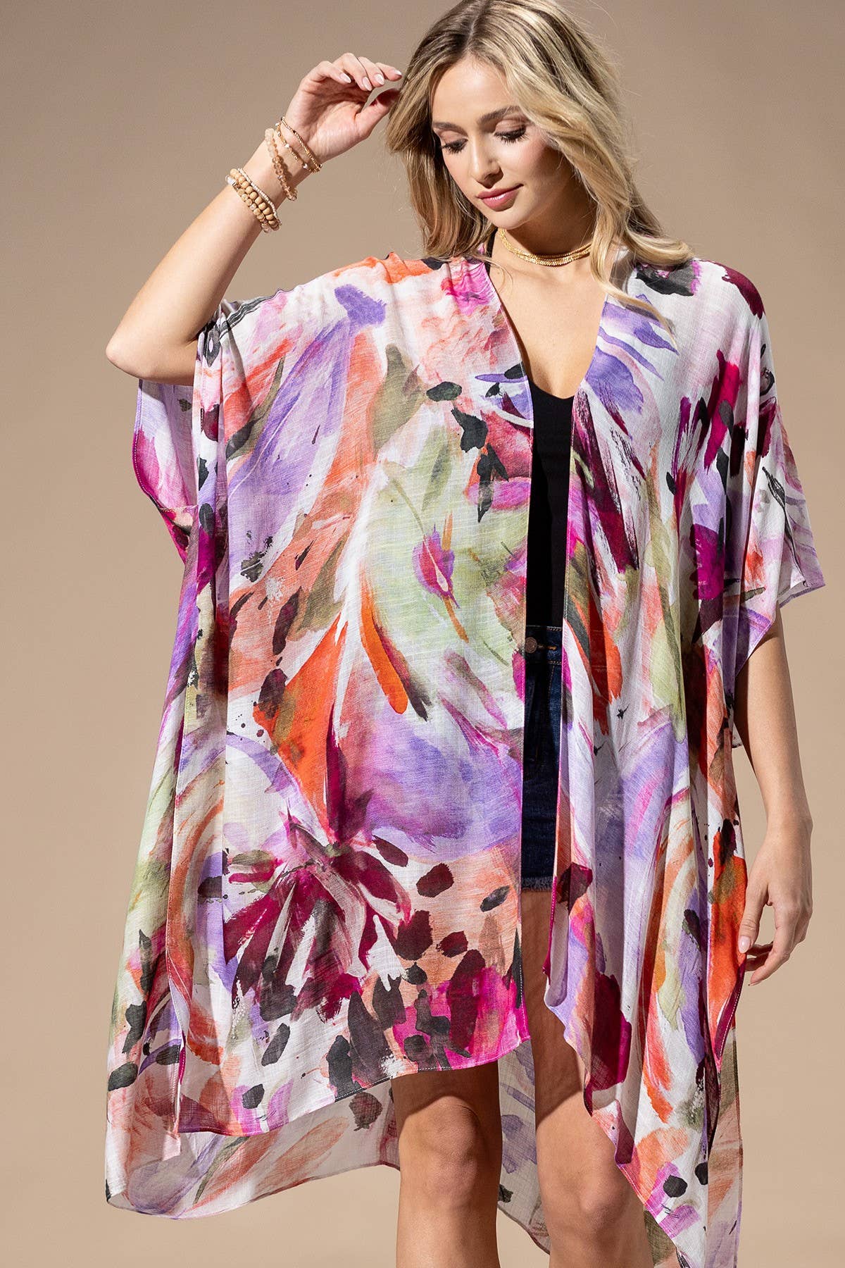 Watercolor Multi Kimono { product_type }}