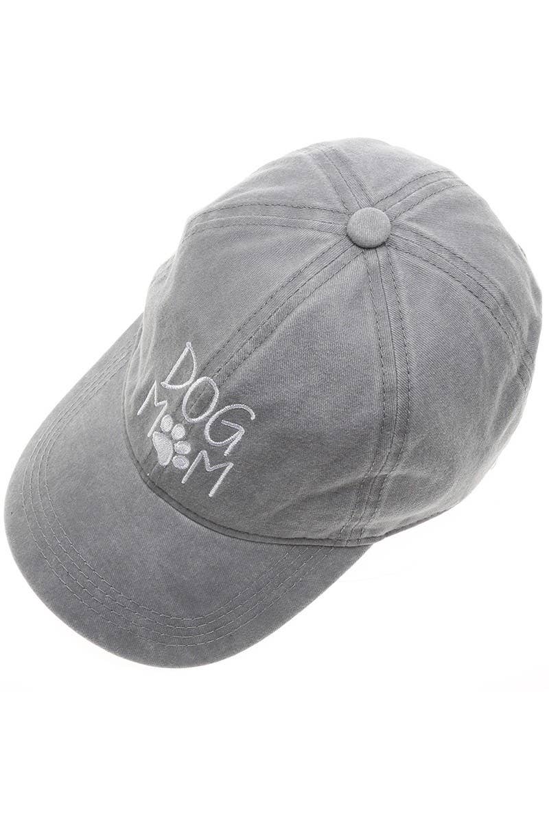 DOG MOM Embroidered Cotton Baseball Caps Dad Hat: DUSTY PINK / One Size { product_type }}