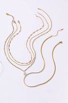 Gold Layer Necklace with Pearl { product_type }}