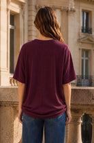 Oversized Rib Ruched Top-Shirts & Tops-Dear Scarlett-Three Birdies Boutique, Women's Fashion Boutique Located in Kearney, MO