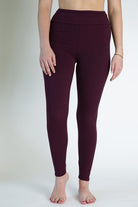 Burgundy Leggings { product_type }}