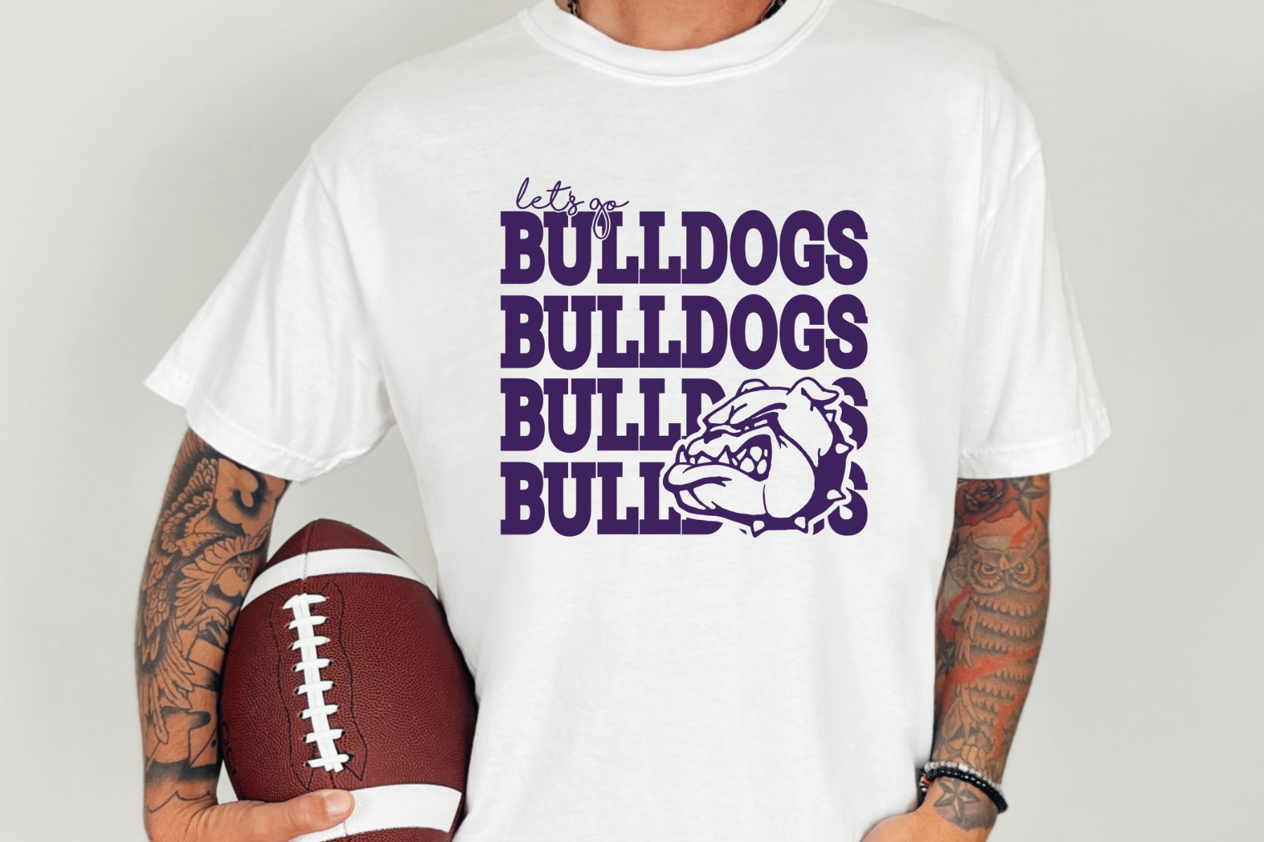 Let's Go Bulldogs Graphic Tee { product_type }}