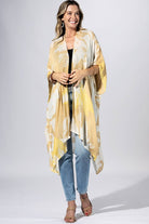 Brushstroke Floral Kimono { product_type }}
