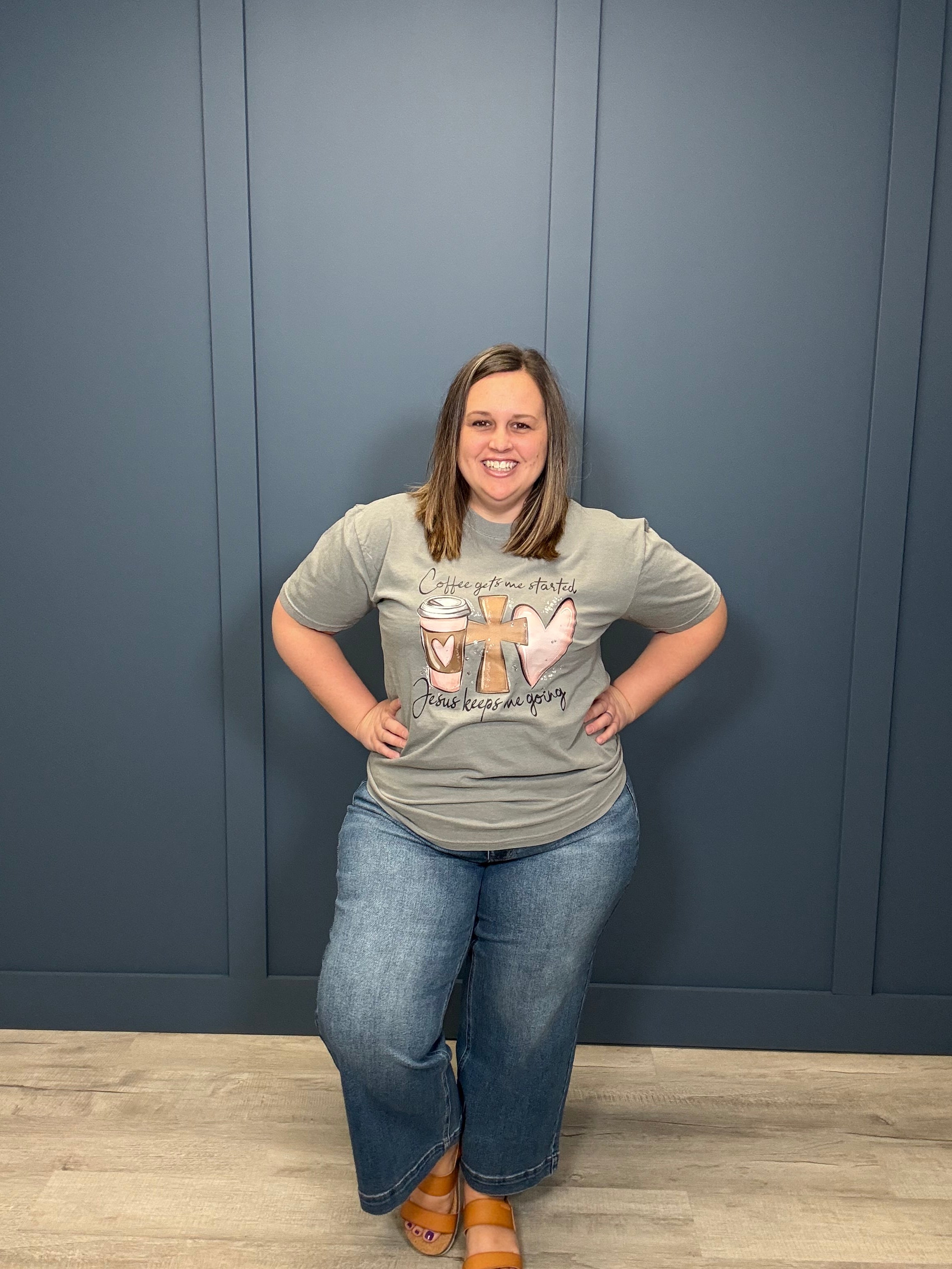 Jesus Keeps Me Going-Tres Birdos Graphic Tees-Three Birdies Boutique, Women's Fashion Boutique Located in Kearney, MO