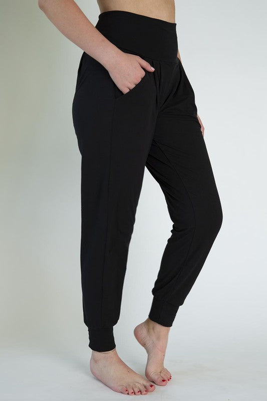 Black Harlem Pants-Leggings-boutique only-Three Birdies Boutique, Women's Fashion Boutique Located in Kearney, MO