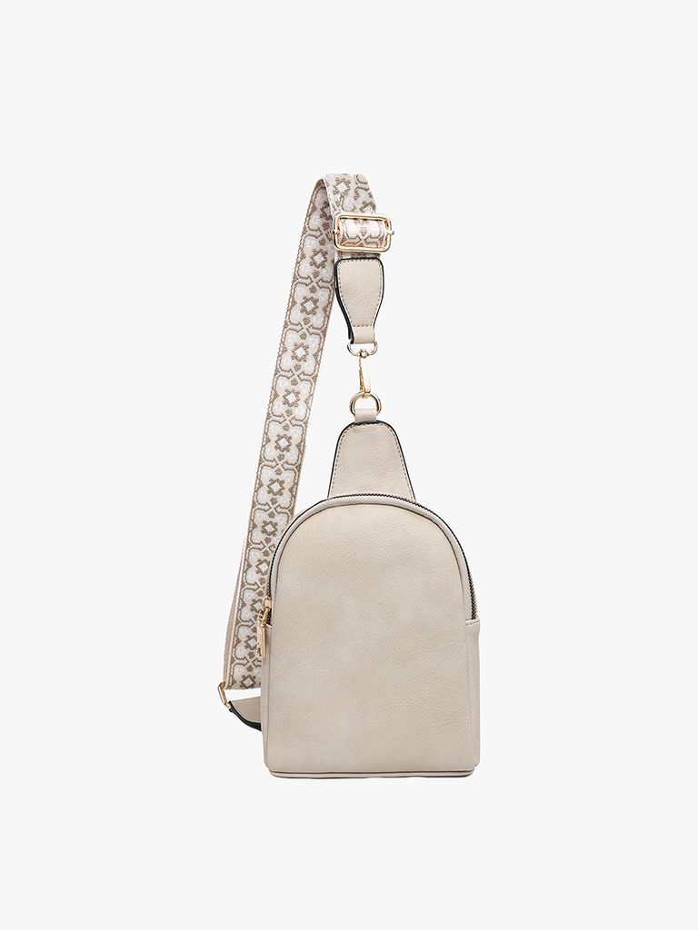 Ellen Sling Bag: Charcoal-Jen & Co.-Three Birdies Boutique, Women's Fashion Boutique Located in Kearney, MO