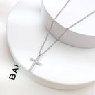 Cross Necklace Silver { product_type }}