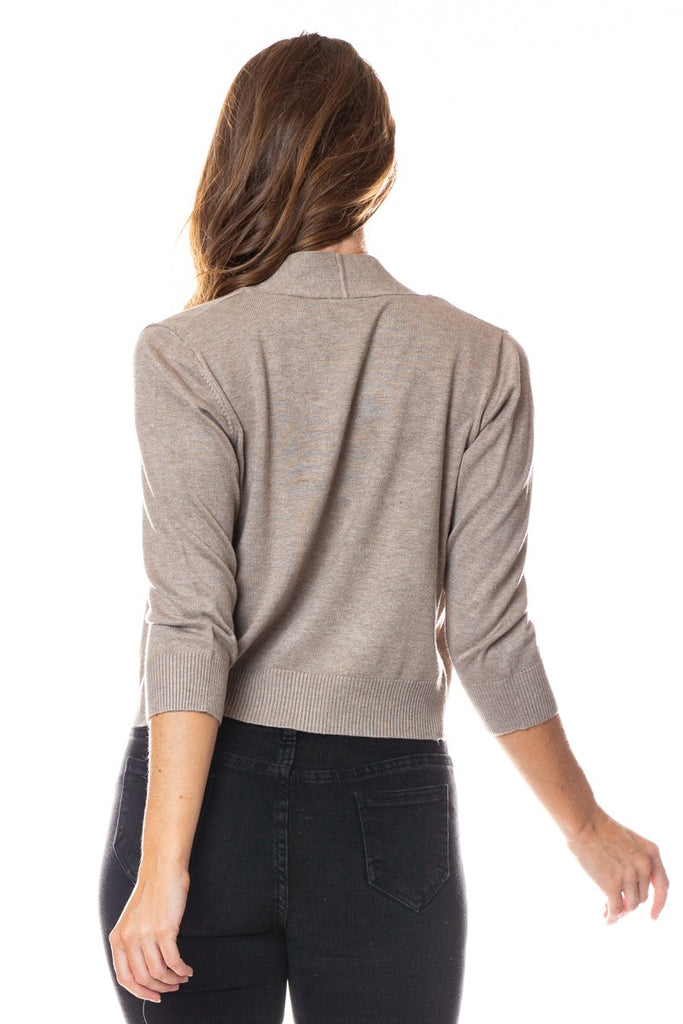 Cielo Open Bolero Cardigan-Cardigans-Cielo-Three Birdies Boutique, Women's Fashion Boutique Located in Kearney, MO